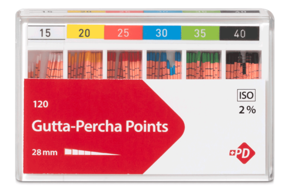 120 Pointes De Gutta-percha Endodontiques - Cônes F1/F2/S2, Taper .02/.04 - Pour Obturation Canaux