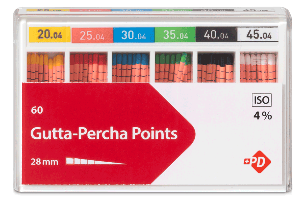 Buy GUTTA-PERCHA POINTS . 4% by PD Dental